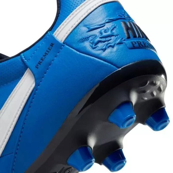 The Nike Premier 3 III Fg AT5889-414 Soccer Cleats Men's Size 7.5 Blue/White - Picture 6 of 8
